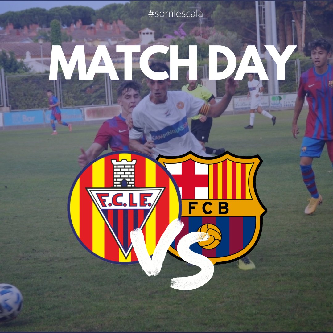 FCLESCALA's tweet photo. 🔵DIA DE PARTIT🔴
🆚 @FCBarcelonaB
🕢 19:30h
🏟️ Camp Mpl. Nou Miramar
‼️Obrim portes a les 18:30h.
🎟️ A les taquilles del club.
#somlescala ❤️💙 #pretemporada #primerapart https://t.co/BIk9HA1AaJ