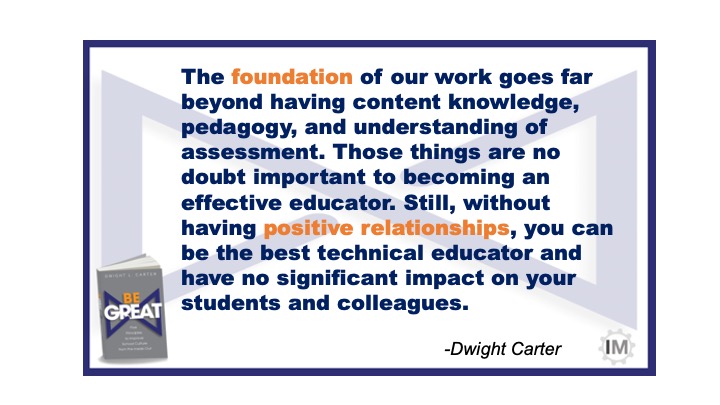 Dwight_Carter's tweet image. Another one of my core principles is positive relationships. Not much in life  gets accomplished without positive relationships. #BeGREAT amzn.to/3OKdOLo