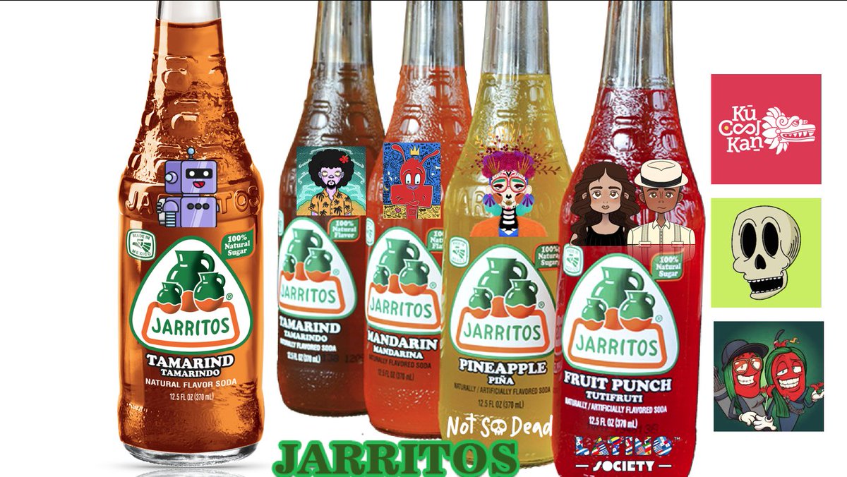 <a href="/gilbert787/">Gilberto</a> <a href="/Jarritos/">Jarritos</a> <a href="/robotosNFT/">Robotos</a> <a href="/badwabbitznft/">Wabbitz World</a> <a href="/JibarosNFT/">Jibaros</a> <a href="/_CryptoBonez/">🏴‍☠️Cryptobonez🏴‍☠️</a> Aqui unas ideas... 
<a href="/notsodeadnft/">Not So Dead | MINTING NOW</a> <a href="/AlChileverso/">Al Chileverso 🌶🇲🇽🔥 | PUBLIC SALE COMING SOON!</a> <a href="/SkeletonAwkward/">Awkward Skeleton Club</a> <a href="/robotosNFT/">Robotos</a> <a href="/latino_society/">Latino Society NFT 💪🏽🌺🚀 MINTED OUT</a> <a href="/badwabbitznft/">Wabbitz World</a> <a href="/JibarosNFT/">Jibaros</a> <a href="/KuCoolKan/">KuCoolKan 🐍</a> 

<a href="/Jarritos/">Jarritos</a> - See you in GDL?