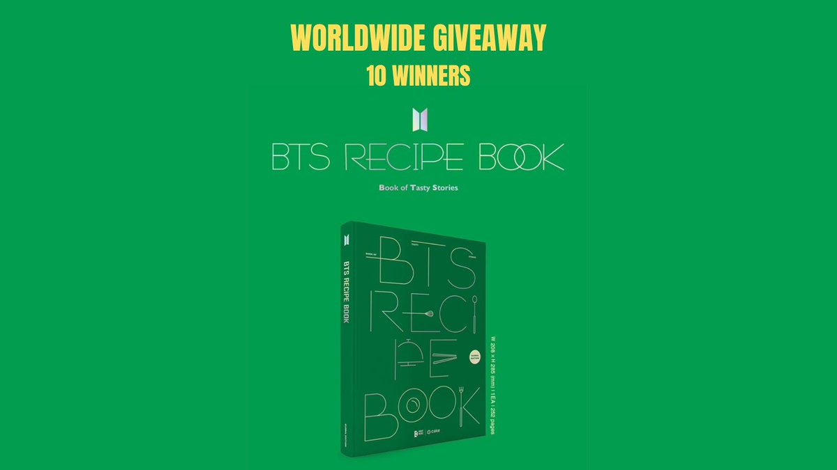 cokodive's tweet photo. BTS RECIPE BOOK GIVEAWAY💚🎁
10 Winners
- Like this &amp; Follow 
@cokodive
- Comment the Korean Food you want to try :)💚
- RT &amp; Tag ARMY💜
Order here👇 with Free Express Shipping🚀
https://t.co/dyQSXjV4di
https://t.co/dyQSXjV4di https://t.co/dW7sG3VHph