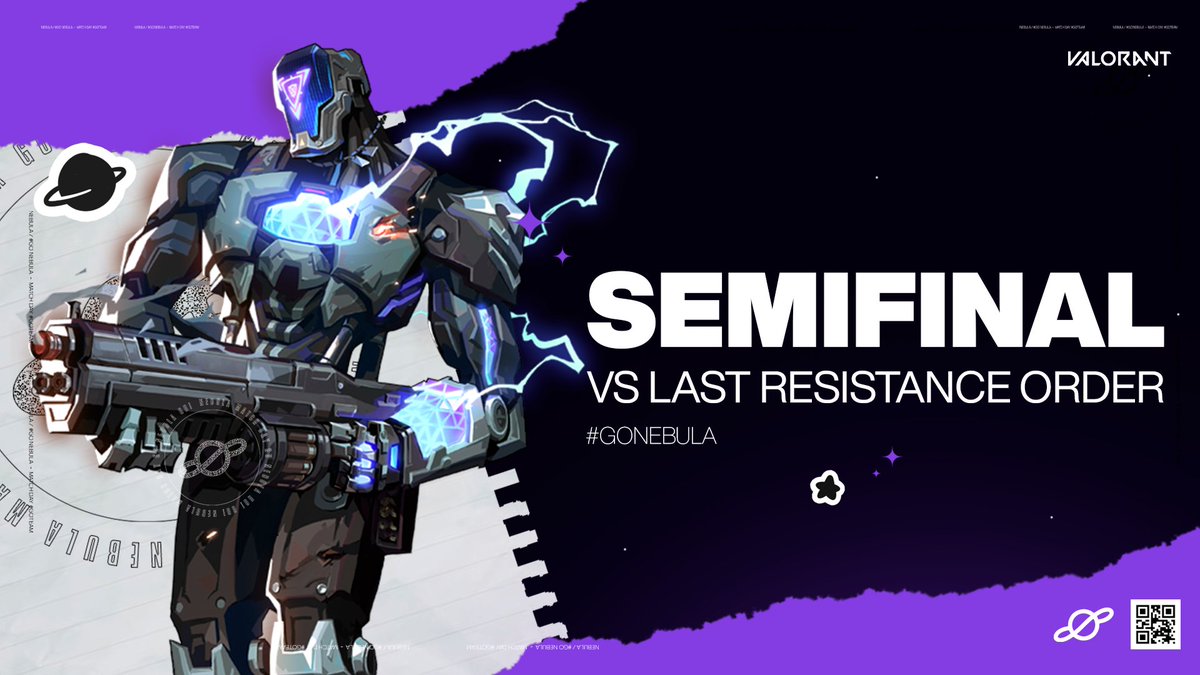 NebulaLATAM's tweet photo. SEMIFINALES EN VIVO🪐
#GLG
🆚 #LastResistanceOrder
⏰ AHORA
📺 https://t.co/a0F2adRAyR
#Valorant #Esports #GoNebula🪐 https://t.co/x3zcVam9ym