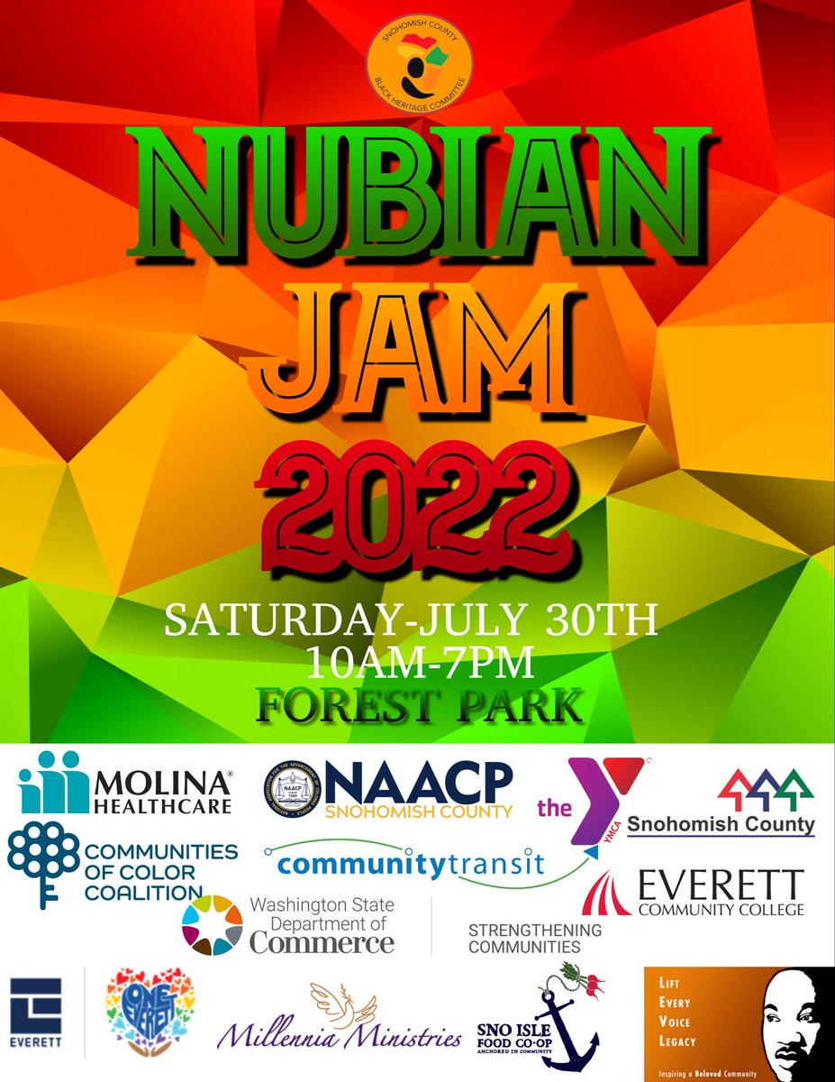 RecruiterLenaV's tweet photo. The city of @lynnwood will be at the #nubianjam this year in Everett!! Come visit us!! Come talk to me about my #hotjobs! #werejammin Saturday July 30th โฅ๏ธ๐๐ค https://t.co/fgH36QRyUt