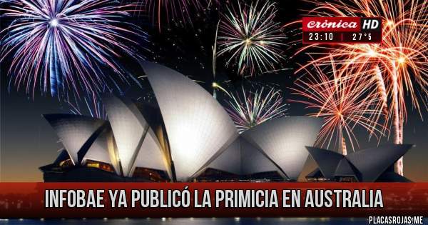alfredohodes's tweet photo. @infobae ya publicó la primicia en Australia https://t.co/oMRIUPFh8k
