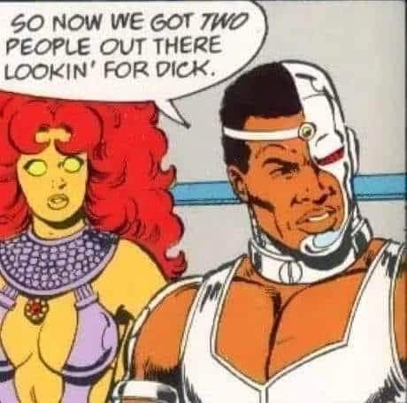 andyhall122's tweet photo. When #Cyborg first moved to West Hollywood, he under estimated the number of people looking g for Dick.

#comicbooks #DC #TeenTitans https://t.co/065xnBCvo8