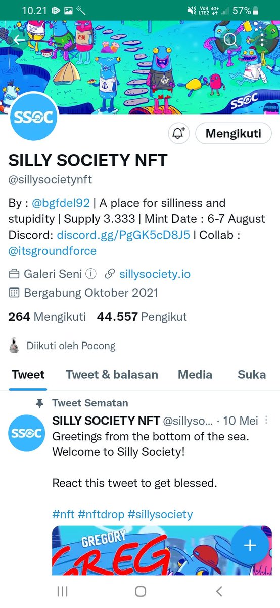 idnis_'s tweet photo. @Poconggg @sillysocietynft berharap saya beruntung hari ini 🤲 https://t.co/6nO3aeD4vp