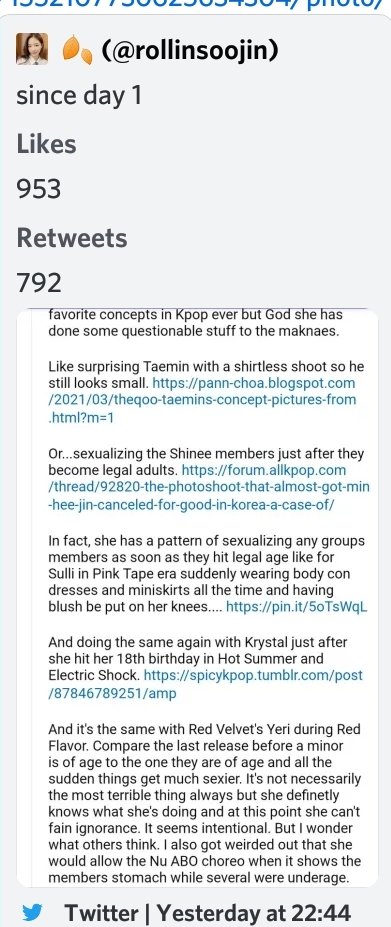 expmhj's tweet photo. Regardless of if you think this is over sexualization or not, what is being addressed here was not under MHJ power to decide. OP also mentioned SHINee which is already addressed in a different thread. https://t.co/E2VwFoObu0