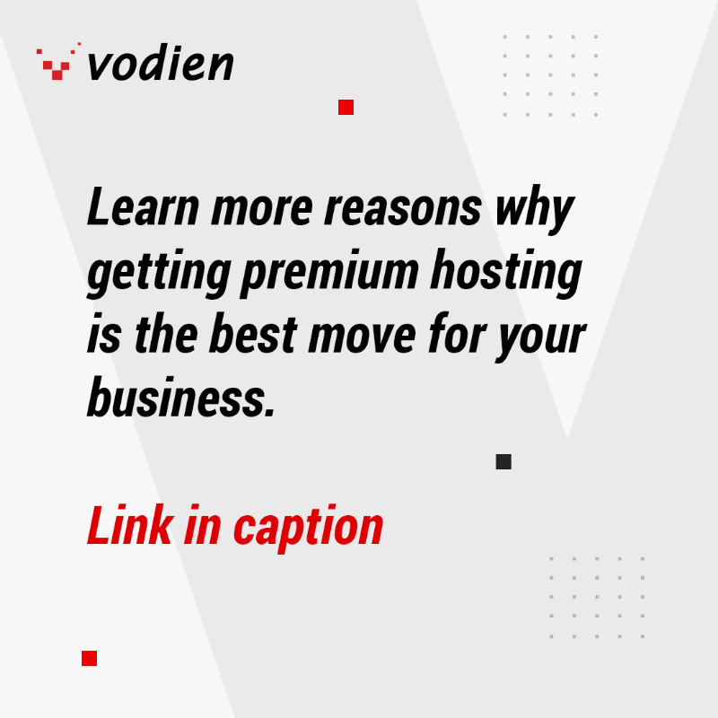 vodien's tweet photo. There are things that you can’t scrimp on, especially when your online success is on the line. Learn insights on why your business website needs nothing less than premium hosting. 

Read here: https://t.co/GlJHwRBZKw

#SME #businesswebsite