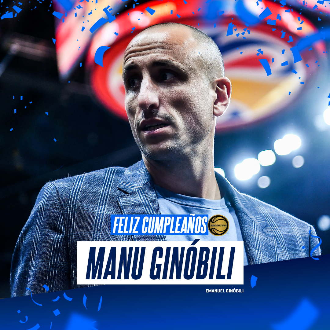 cabboficial's tweet photo. 🥳 En este día, saludamos a uno de los deportistas más grandes e importantes de nuestra historia.

¡Feliz cumpleaños @ManuGinobili! 👏 https://t.co/ZtPlvMYko2