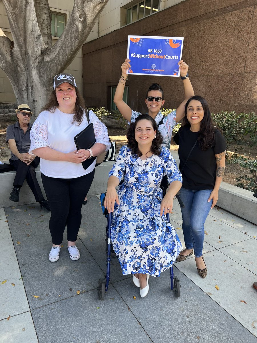 V_a_nessa_Ramos's tweet image. Grateful to serve with our @DisabilityCA team and amongst incredible leaders like City of #Burbank Vice Mayor @KonstantineinCA at the #FreeBrittany rally! 

#YESAB1663 #SupportWithoutCourts 
#SB1338 #NoCARECourt 

#DisabilityPrideMonth #DisabilityRights #DisabilityJustice