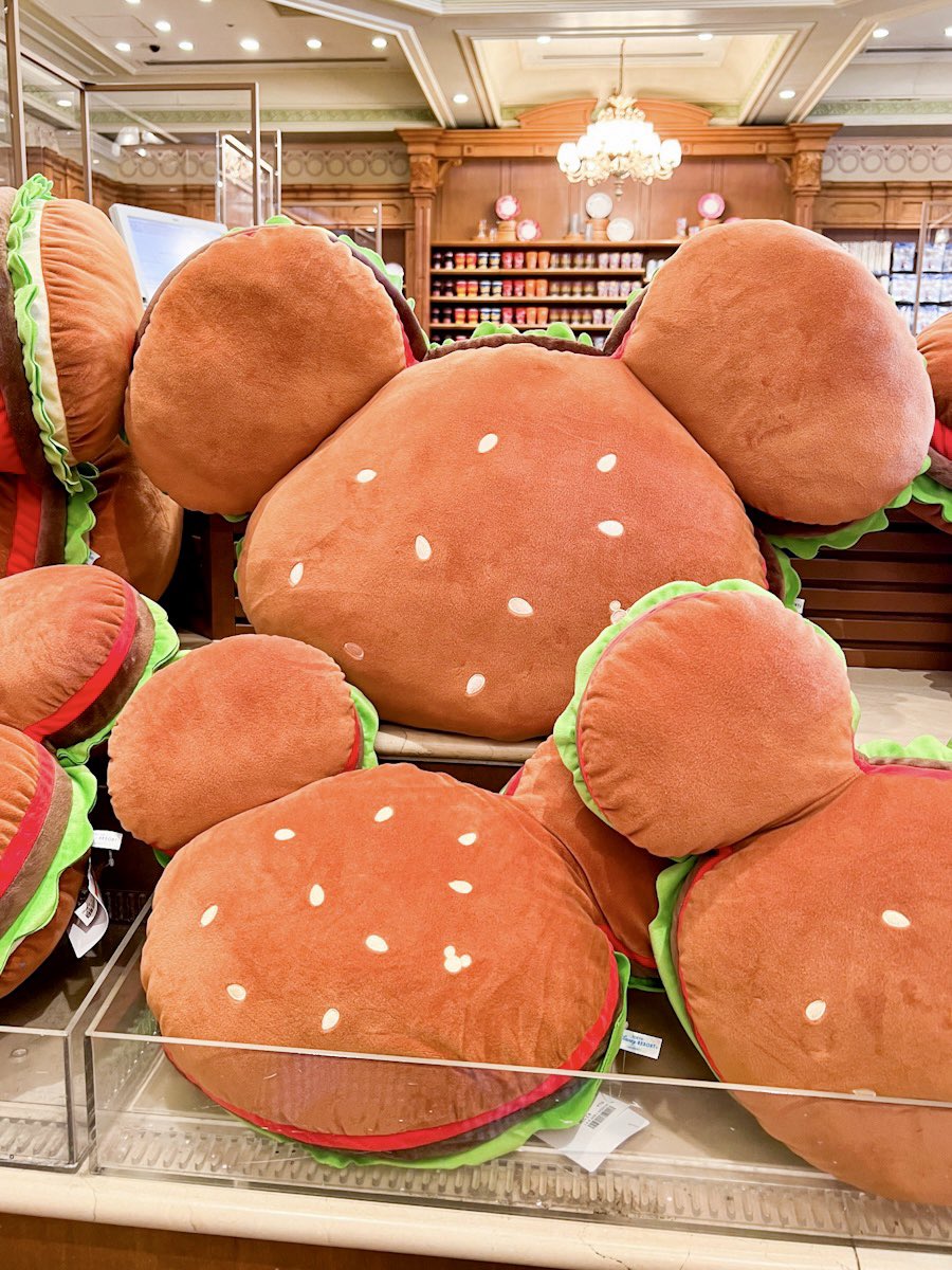ディズニーランド クッション ミッキー ハンバーガー ミッキー