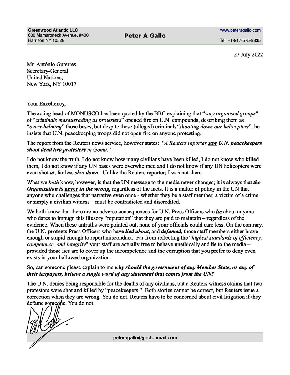 Peter A Gallo (@peteragallo) on Twitter photo The <a href="/UN/">United Nations</a> is now trying to control the narrative about #Goma & #Butembo, but who can believe anything the <a href="/UN/">United Nations</a> says when they routinely lie to the media and suffer no consequences for doing so? The <a href="/UN/">United Nations</a> is now trying to control the narrative about #Goma & #Butembo, but who can believe anything the <a href="/UN/">United Nations</a> says when they routinely lie to the media and suffer no consequences for doing so?