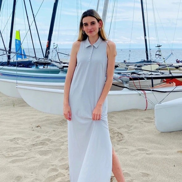 Celliant's tweet photo. Love this soft and airy polo racerback dress from Bern Conrad. Perfect for a day at the beach and infused with #CELLIANT infrared technology, the dress helps you stay the perfect temperature on those warm #summer days and increases your local circulation. https://t.co/pHV28MYqvX