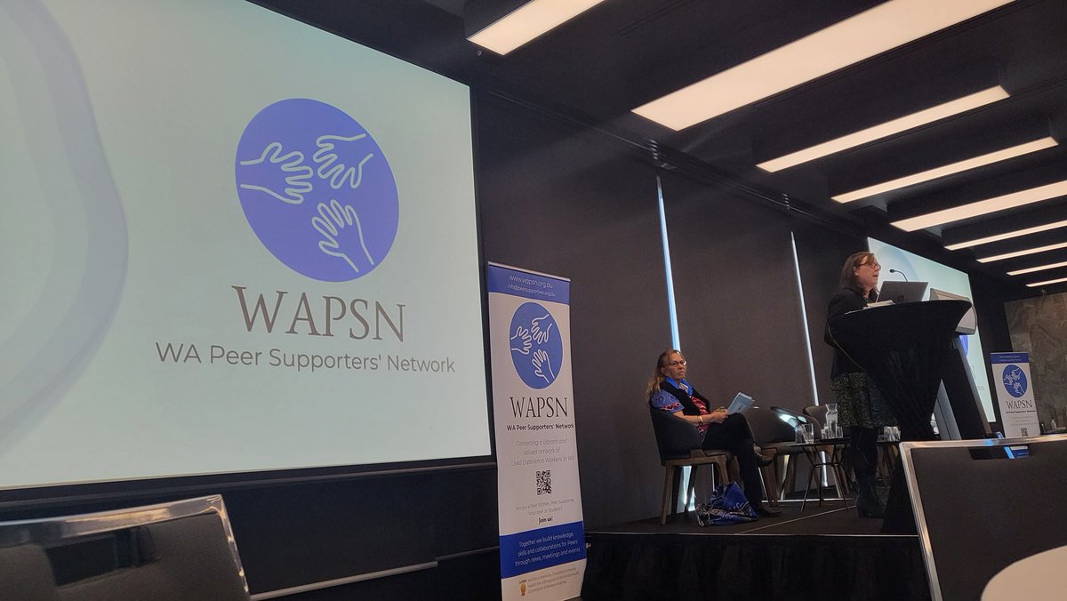 SJBentink's tweet photo. I am excited to be in Boorloo/Perth for the WA Peer Supporters Network (WAPSN) Conference. Thanks to @CoMHWA_ for the opportunity for regional peers to join in person! #livedexperiencechampions #WAPSN #COMHWA https://t.co/BKJIoajcz3