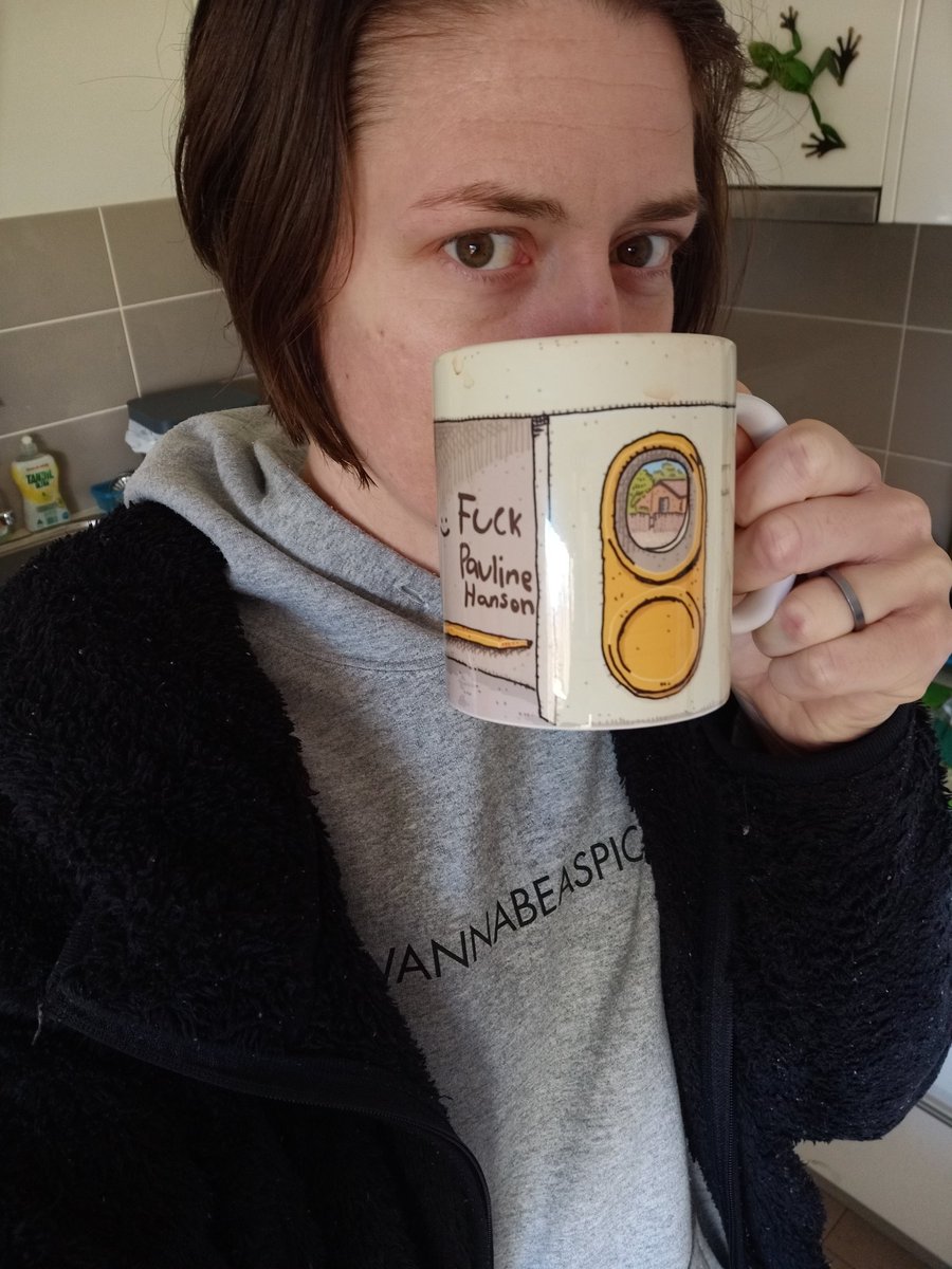Love that this mug is still so relevant in 2022 #fuckpaulinehanson #auspol