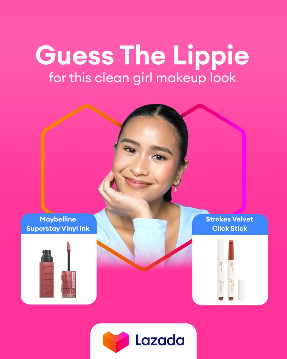 LazadaPH's tweet photo. Tell us your guess below to win a voucher 🎉 

Watch Ka-Lazada Marj Maroket’s Clean Girl Makeup tutorial on our YouTube channel 👄  Looking fresh ka na, may chance ka pang manalo ng ₱10,000 #LazadaPH voucher 💙
👉 https://t.co/fCHosVWW0b

#BeautyByLazMall https://t.co/xWpPe71RWf