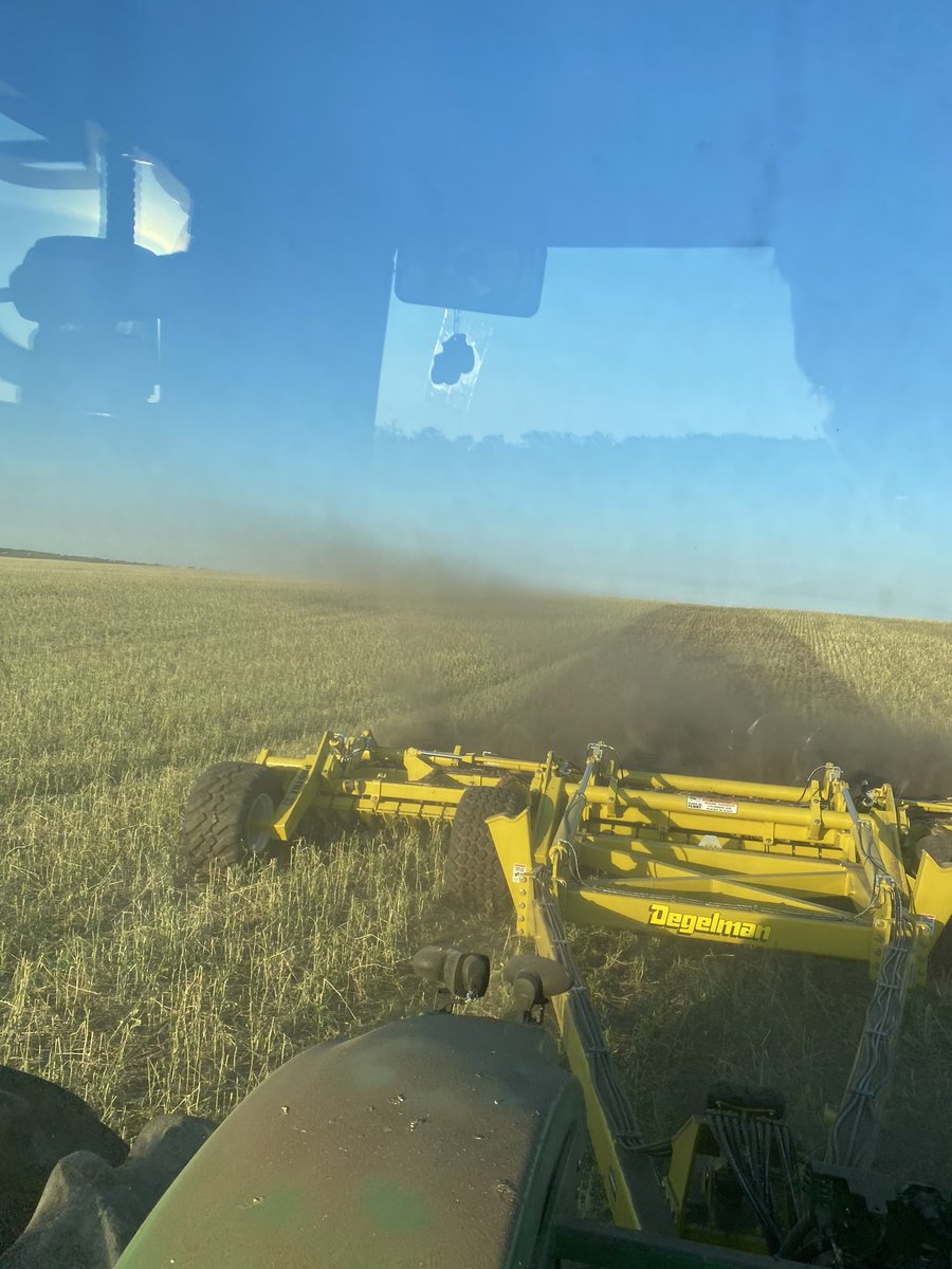 Working under what was a beautiful canola crop😢Floated on some clover for cover crop! #farming2022
