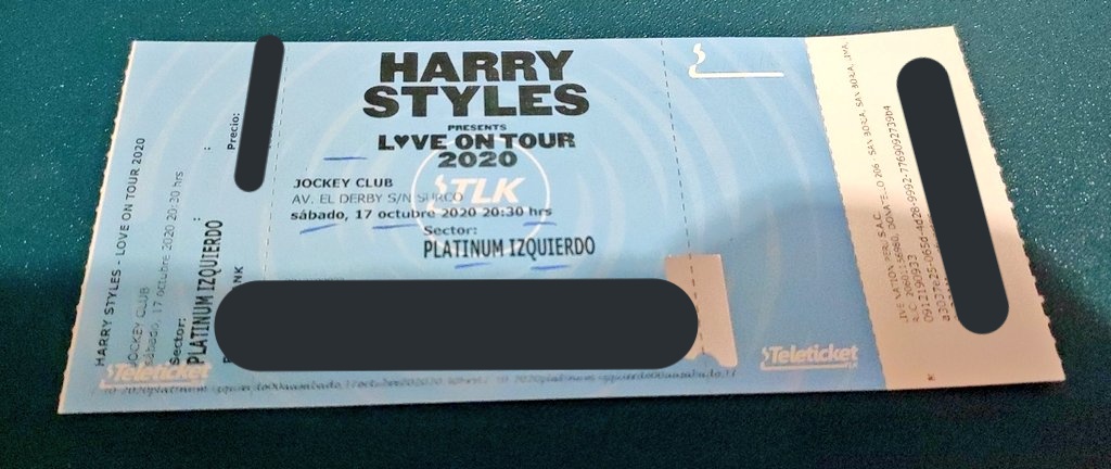 PieDeToronja's tweet photo. Vendo entrada para Harry Styles en Lima Platinium izquierdo #LoveOnTourLima #LoveOnTourPeru #HarryStyles  info al DM ^^ https://t.co/C8OZKR0y24