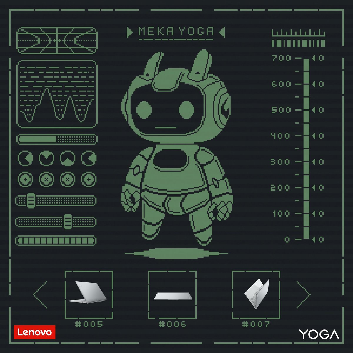 be_pixels_'s tweet photo. 🚨 NEW DROP 🚨

“MEKA YOGA INTERFACE”

1/1 Edition 

Price : 0.055 $ETH

Available on @opensea 

🔗 https://t.co/eLY0L6Ddps

@Lenovo_ID @idnft_ #LenovoYogaNFTCompetition #EnhanceEverythingWithLenovoYoga 
#LenovoID #IDNFT https://t.co/a79ghR0pGV