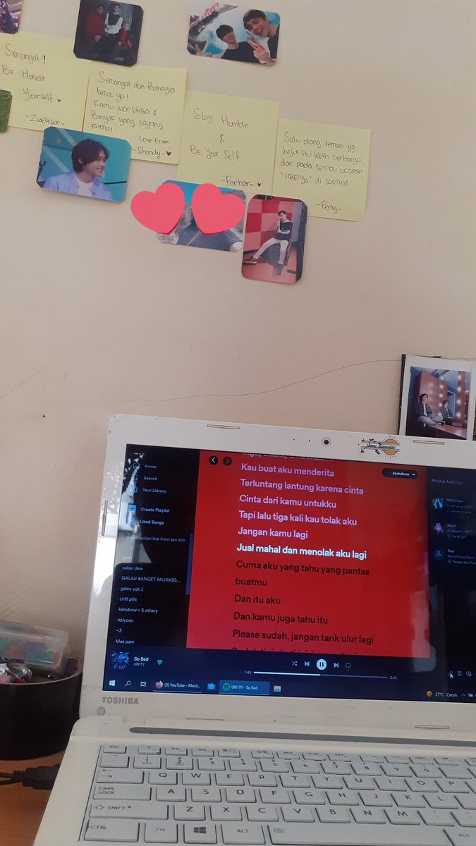 ksmdew's tweet photo. @UN1TY_Official @Spotify lagi di so bad min
#ItsAlrightByUN1TY #UN1TY9thSingle https://t.co/2iavNNy76Q