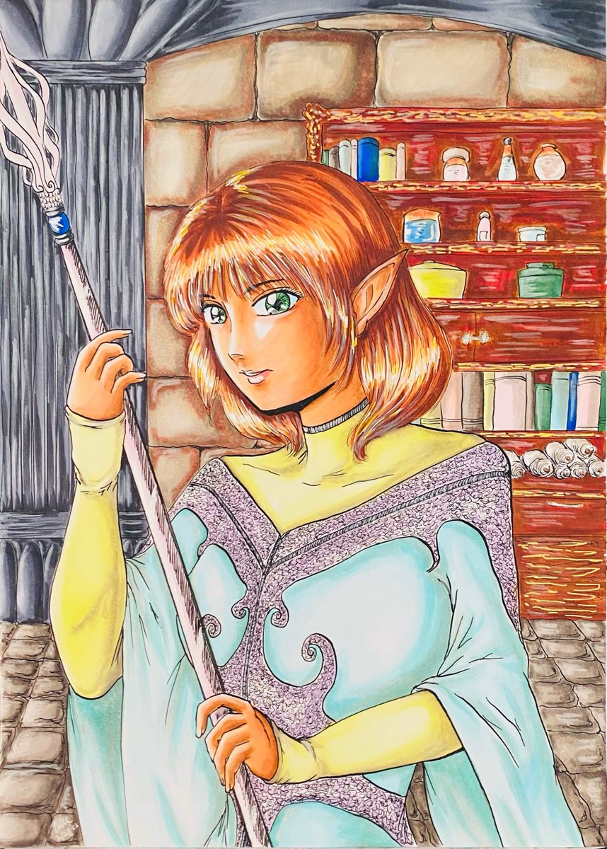 lynearart's tweet photo. Elven Wizardress #artistsontwitter #art #drawing #CopicPH #ZigPhilippines #FilipinoArtist #AustralianArtist #TachikawaDipPens @ArtMutuals https://t.co/vXibKMpBZO