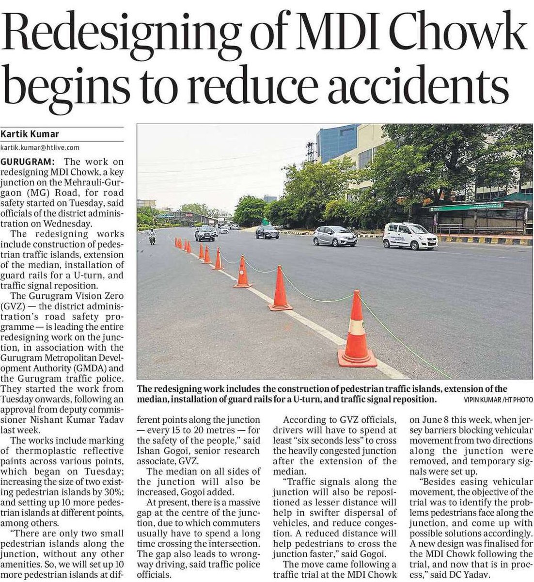 Redesigning of MDI Chowk under Road Safety initiative reduces accidents. 

#RoadSafety 
<a href="/HRYVisionZero/">HaryanaVisionZero</a> <a href="/cmohry/">CMO Haryana</a>