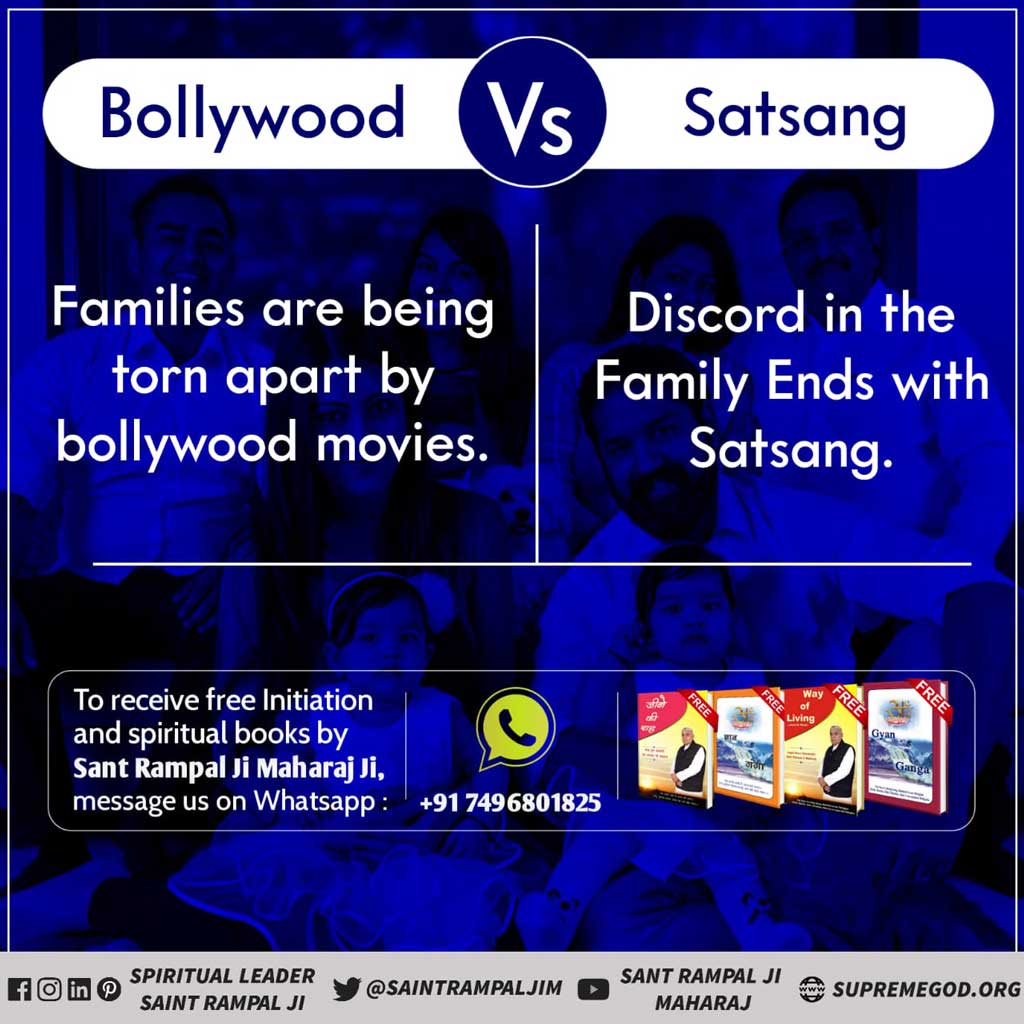 VikramB27306416's tweet photo. .
#GodMorningThursday

While satsang brings happiness in the family by promoting good habits, Bollywood is the biggest enemy of the family was it ruines them. 

.https://t.co/jc3TtD5Pug