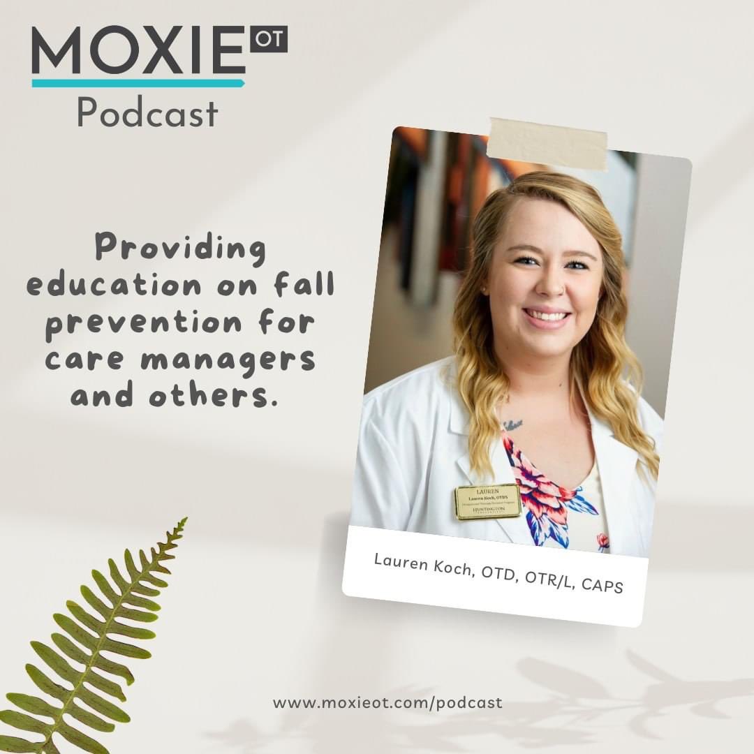 OtMoxie's tweet photo. On this episode Lauren Koch, OTD, CAPS discusses her capstone project providing education on fall prevention for care managers and others.
#OT #occupational_therapy #otlife #otcareer #otpodcast #otr #otstudentlife #occupational_therapist #occupationaltherapist #cota #otp https://t.co/AbTgNqYfxv