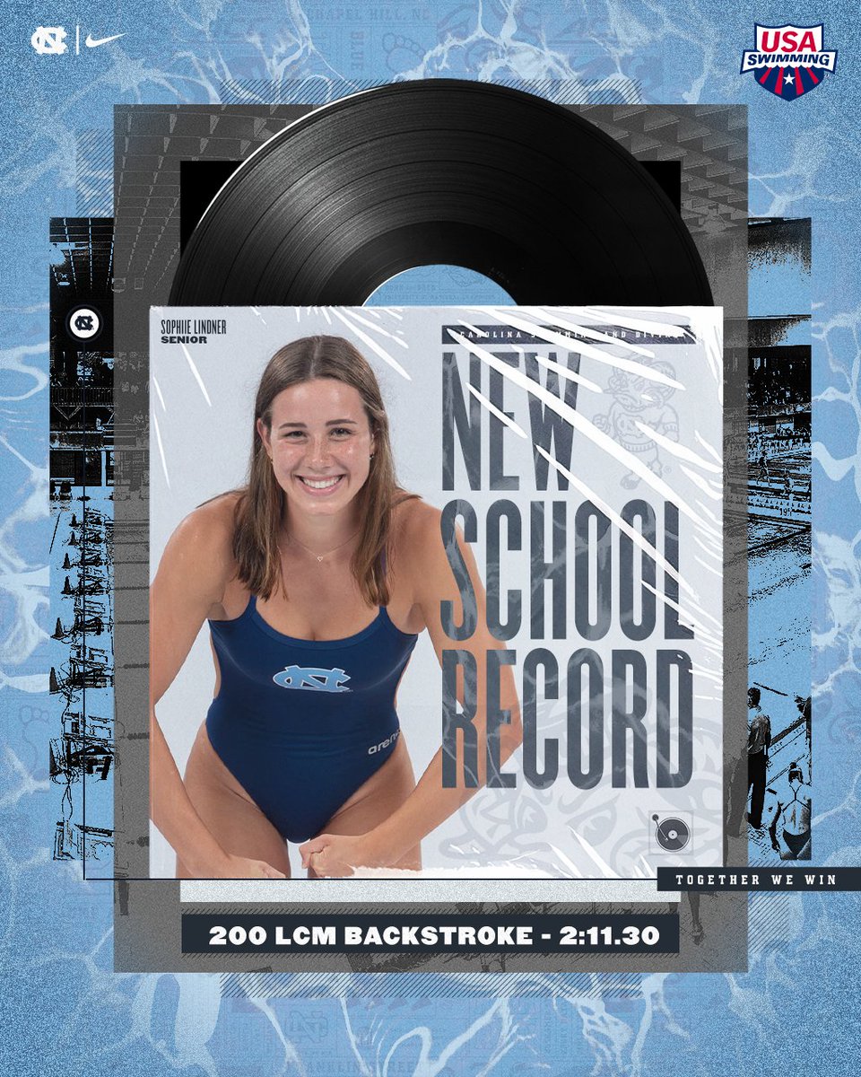uncswimdive's tweet photo. Sophie Lindner sets the school record in the 200 LCM Backstroke Wednesday night.

#GoHeels x #Phillips66Nats https://t.co/wyv0DhBSCq