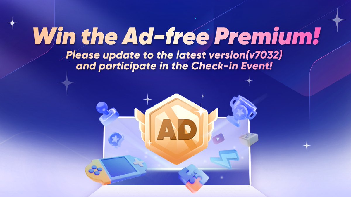 🥳Hey guys, #NoxPlayer Check-in Event is coming now!
🔥Start NoxPlayer to participate in it! Win the Ad-free Premium!
⏱Event Date: 7/28/2022-8/11/2022
👉More details: bignox.com/blog/removeads/
