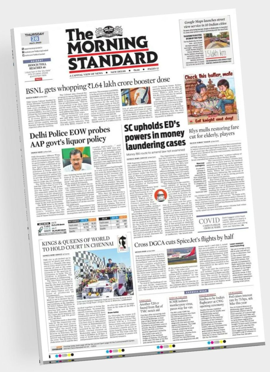 Shahid_Faridi_'s tweet image. The Economic Offences Wing of @DelhiPolice has started probe into @ArvindKejriwal govt's alleged violation of tender conditions of its #NewExcisePolicy. The @EOWDelhi has issued notice to excise commissioner asking him to provide all policy-related docs.
newindianexpress.com/cities/delhi/2…