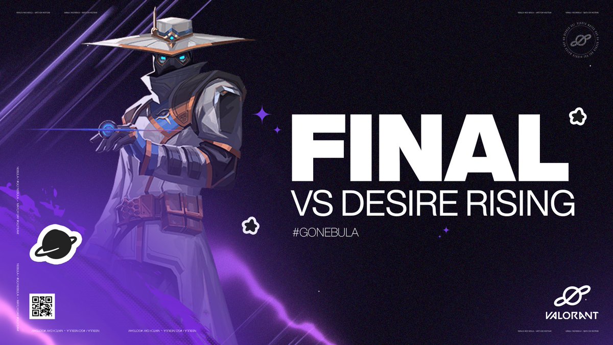 NebulaLATAM's tweet photo. VICTORIA Y A LA FINAL🏆
@GLGamingLounges
🆚 #DesireRising
⏰ AHORA
📺 https://t.co/xdTiriSkVI
#Valorant #Esports #GoNebula🪐 https://t.co/6AKoahWa9t