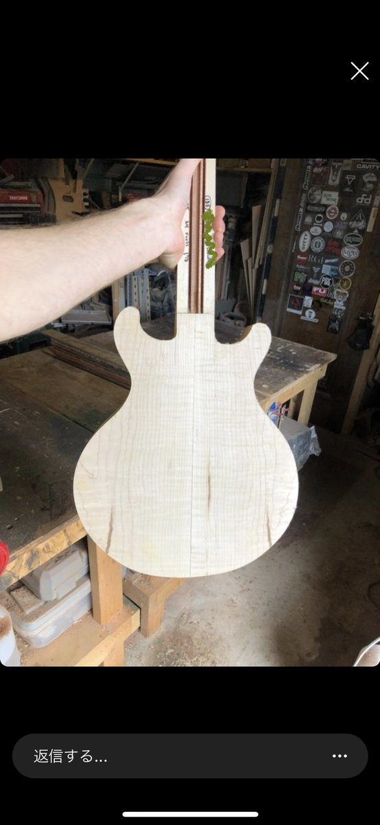 Shiomgakkilover's tweet photo. My order guitar 備忘録。。
2021年10月
わー!かたちになったー!!
と喜ぶ。なんかギブソンDCとはかたち違うなーと思う。理由は工程がし進んでからわかることになるが。。ネックに名前書いてあるし。。まだまだ先は長い。。#orderguitar #madeinUSA #gararge #guitar #seafoamgreen #DC https://t.co/emiyaR8Uj4