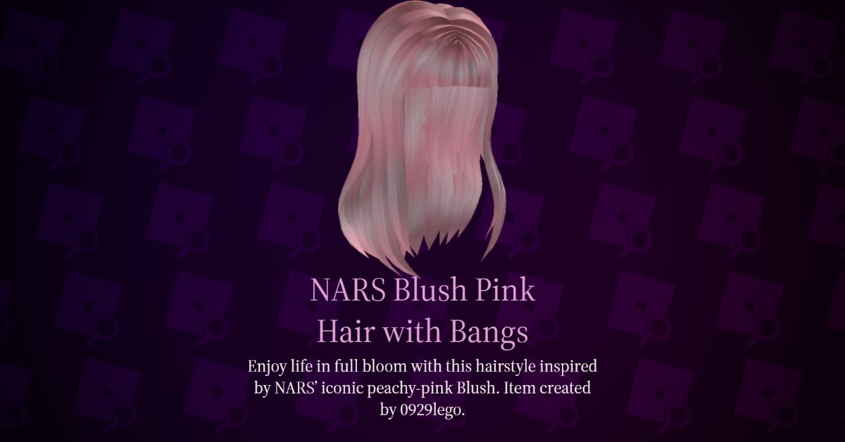 HOW TO GET BLUSH PINK HAIR FREE in Roblox 