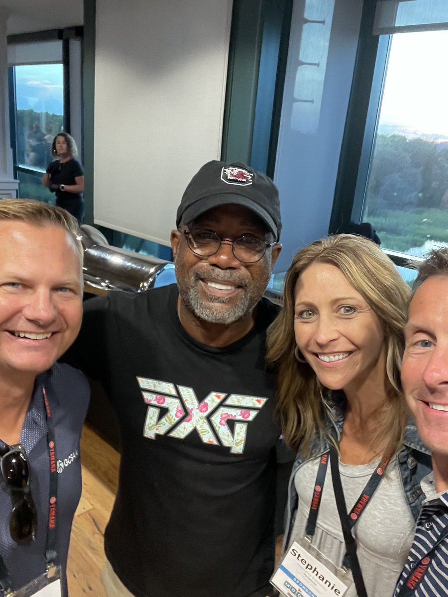 GCSAACEO's tweet photo. Nice of music legend and avid golfer @DariusRucker to swing by and show his support for #golf at @TheNGCOA’s #MCOR event here in Charleston. https://t.co/KYXCFb9Smq