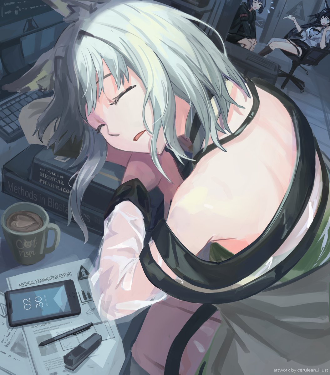 Cerulean_illust's tweet image. Kal'tsit sleeping
#Arknights  #明日方舟 #アークナイツ