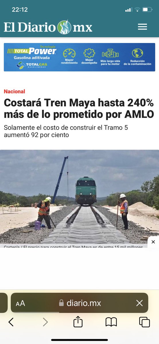 mario_dico50's tweet photo. Promete “pobreza franciscana” y el tren maya costará 20 mil millones de dólares más que lo planeado . DEBE ESTAR MENTALMENTE DESEQUILIBRADO !! https://t.co/GBaeSU9Cc3