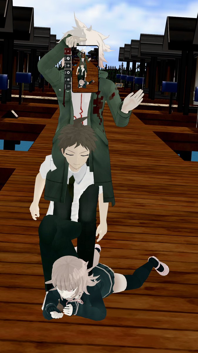 In VRCHAT with <a href="/keyo_zee/">KeyoZee</a> and <a href="/AbbacchioLe0ne/">Abbacchio Leone pissed on my wife</a> - shots from the nagito