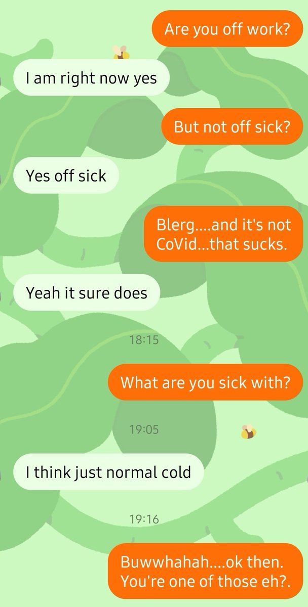 Hate to burst your bubble...you don't have a regular "cold" in July...you, Sir, have #CoVid. 🙄🥴