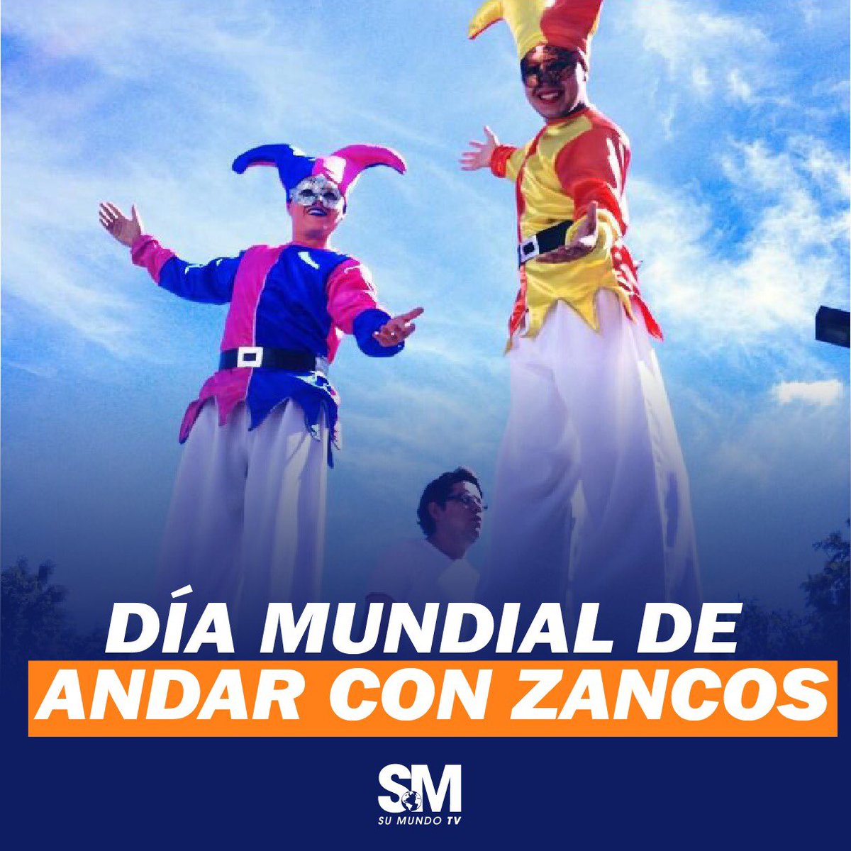 sumundotv's tweet photo. El día de hoy 27 de julio, se celebra el Día Mundial de Andar con Zancos, considerado un arte y una habilidad con diversas aplicaciones en la vida cotidiana
El propósito de los zancos es andar elevados sobre la altura normal.
#zanco #mundial #celebra #sumundotv https://t.co/ggqulDaHMr