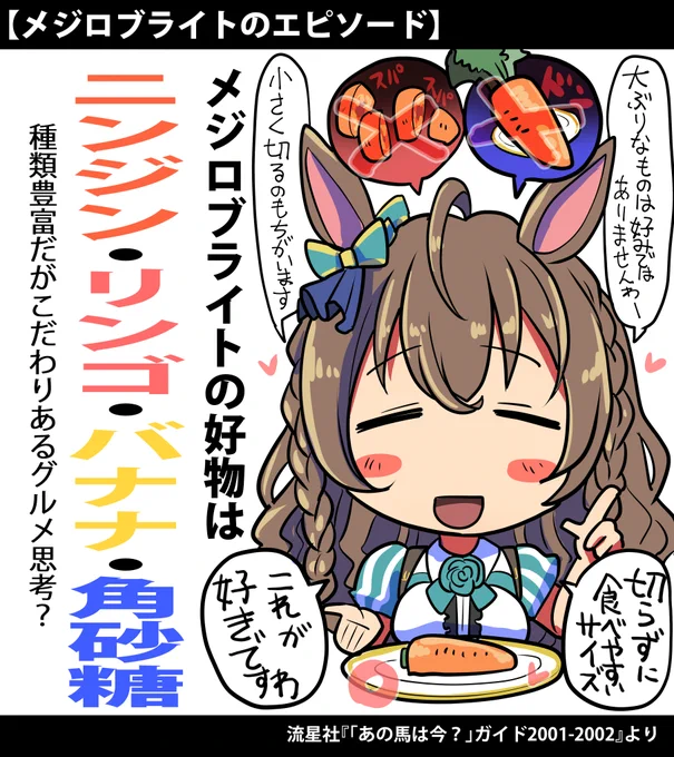 メジロブライトを好物シリーズに追加しました。

#ウマ娘 