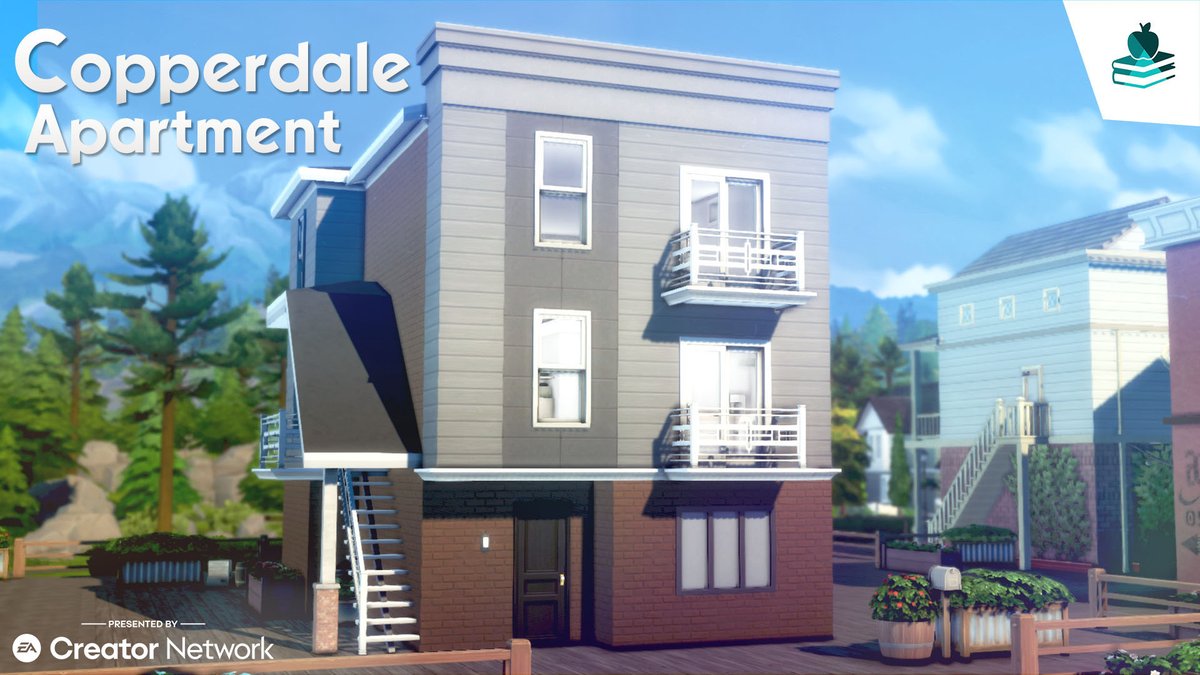 XFreezerBunnyX's tweet photo. I built a "Starter Apartment" for Copperdale! 🫰😉✨  https://t.co/8aZKhY5CUN

#TheSims #TheSims4 #HighSchoolYears #TheSims4HighSchoolYears #Sims4HighSchoolYears #ShowUsYourBuilds https://t.co/VwRO96c60h