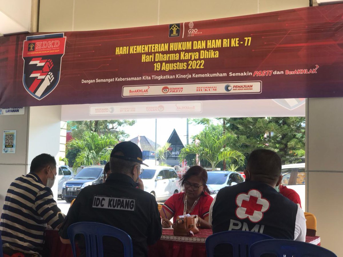 lapas_perempuan's tweet photo. Sambut Hari Dharma Karya Dhika ke-77, Lapas Perempuan Kupang Mengikuti Kegiatan Donor Darah
Selengkapnya: https://t.co/3e13Vt1NCJ
#KamiPASTI
#KemenkumhamNTT
#LapasCERIA
#HDKD https://t.co/qrMzYN5KMN