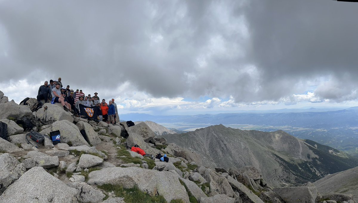 20 of 20 Knights all made the Summit of Mt Shavano! Epic day to cap off an epic Trip! #14er #DvorakExpeditions #GlobalFootball