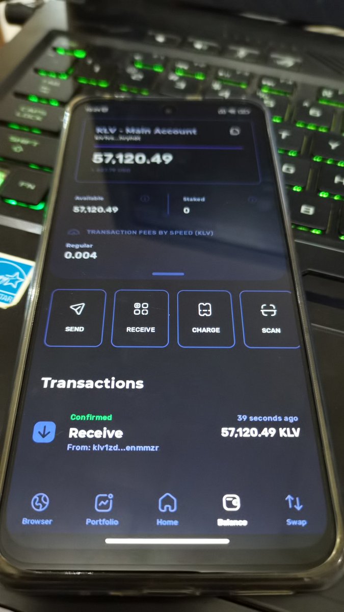 Send KLV mainnet is super fast. Only 1 second
#klv #Klever #KleverChain
<a href="/klever_io/">Klever Wallet</a>  <a href="/dio_ianakiara/">Dio | Legacy</a>