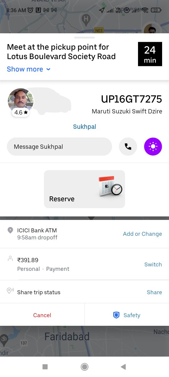 commnCitizen's tweet photo. @Uber_Support I am not able to cancel and place another ride. The app had gone in infinite loop. Please help. The driver never arrived. https://t.co/i5f8ufnqUm