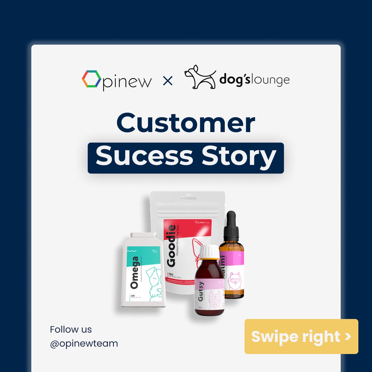 Opinew's tweet photo. When UK food supplement brand for dogs needed an out-of-the-box solution to maintain their up-to-date #reviews, they quickly came across #Opinew and used the AI Smart Review feature to showcase their highest converting #reviews and improve conversions 👇

https://t.co/McZeTqR8GZ https://t.co/gYVyXLq7qX