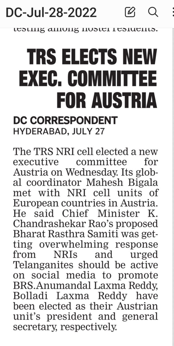KVishReddy's tweet photo. Congratulations to the winners of the elections for the TRS executive committee of the central European country AUSTRIA.

@Telanganacmo
@MinisterKTR https://t.co/pZ2nJE7kyL
