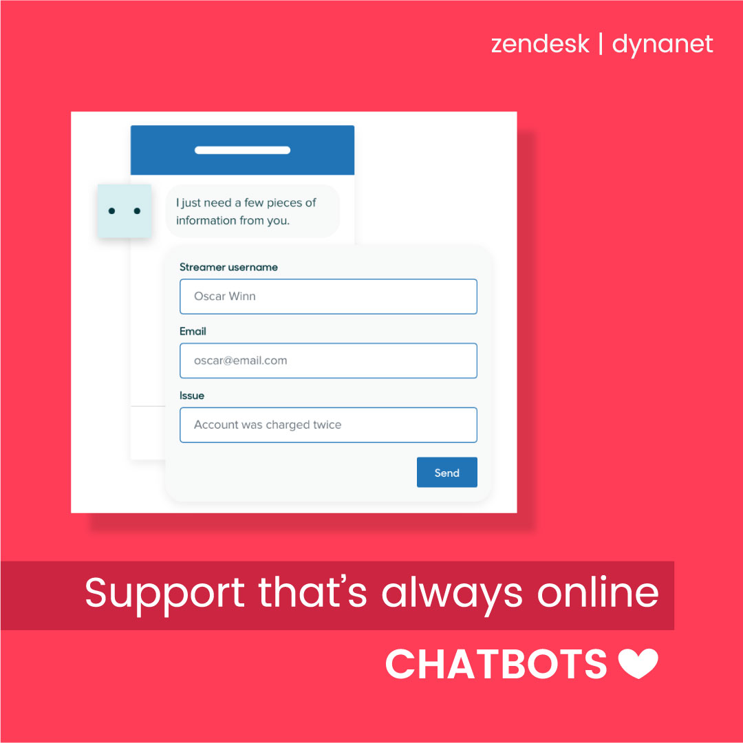 DynanetOnline's tweet photo. Artificial intelligence is made easy.

Whether agents are logged on or off, Answer Bot is always available to provide support.

Get your own CHATBOT at @DynaNet Online Support: https://t.co/TnzOmbnQVi

#ai #artificialintelleigence #chatbot #answerbot #customerexperience #cx https://t.co/V7mLrlU58i