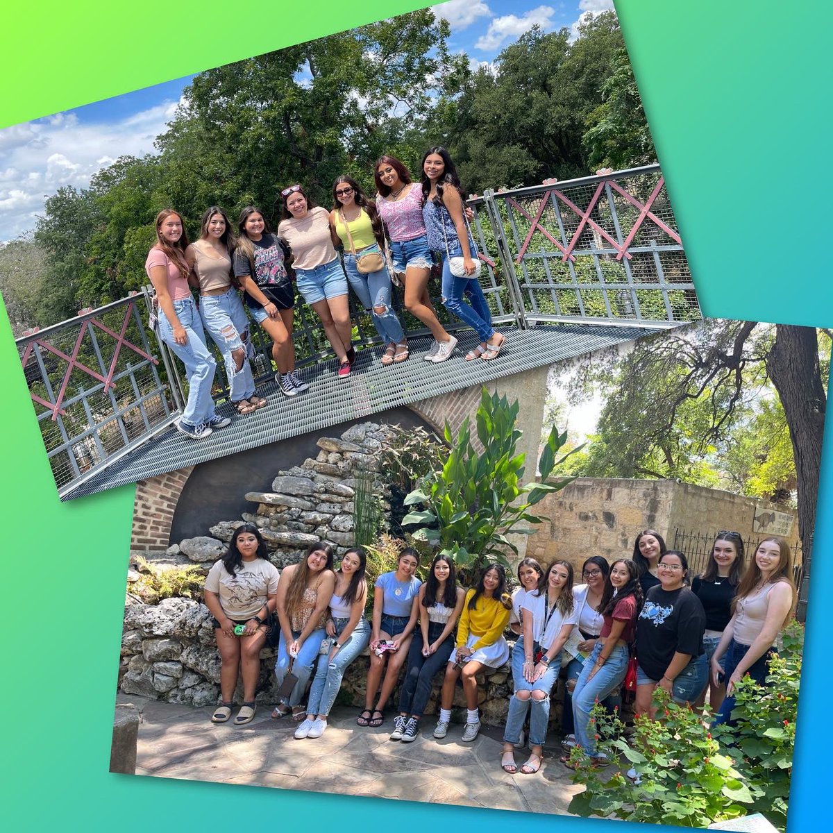 StevensHS_Cheer's tweet photo. Team bonding today at the @wittemuseum 🥰 #themoreyouknow #powerofpoison #FiestaOOTD #Vogue https://t.co/KIlJOmlggF