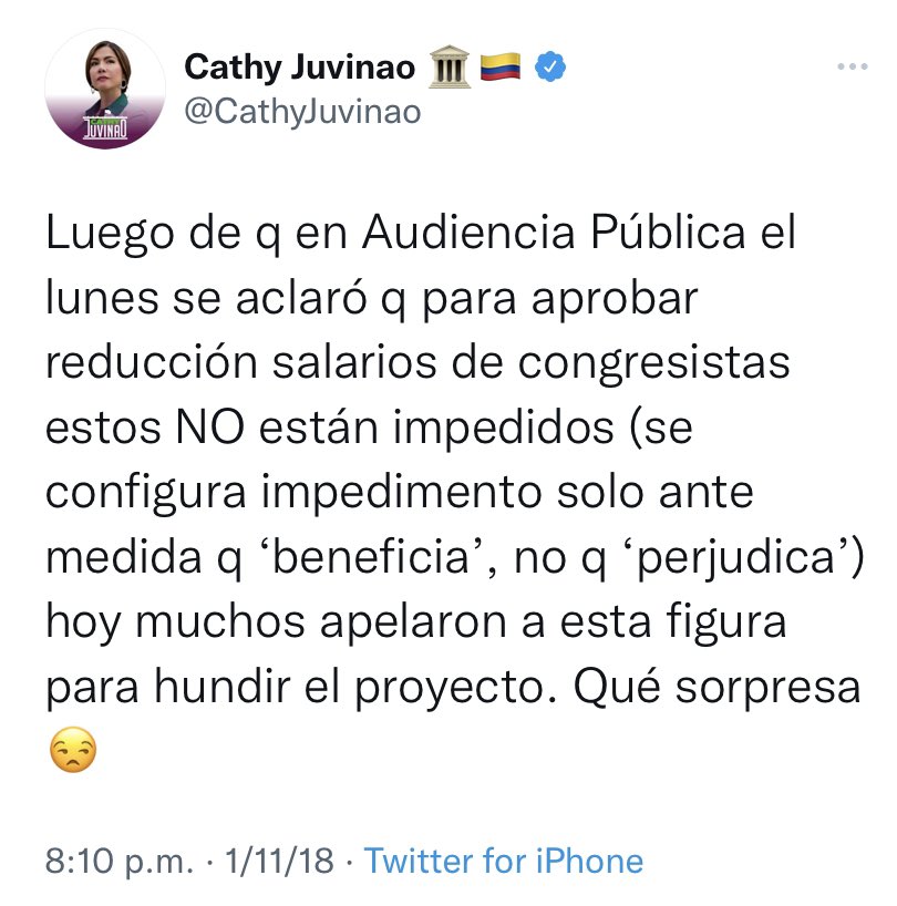 JuliaCorreaNutt's tweet photo. La Cathy Juvinao de 2018, hablándole a la Cathy Juvinao de 2022. https://t.co/gyPQ4svwEp